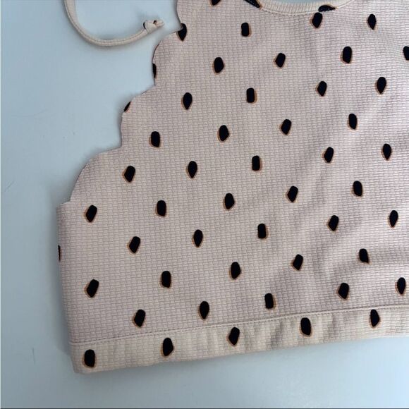 MARYSIA SWIM Mott Bikini Top in Pink, Black & Terracotta Size M - Picture 6 of 8